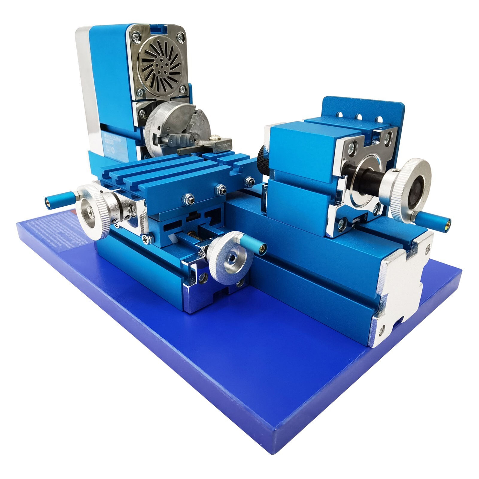 100-240V Mini Metal Lathe Machine for Woodwork,Soft Metals,Plexiglass,Plastic