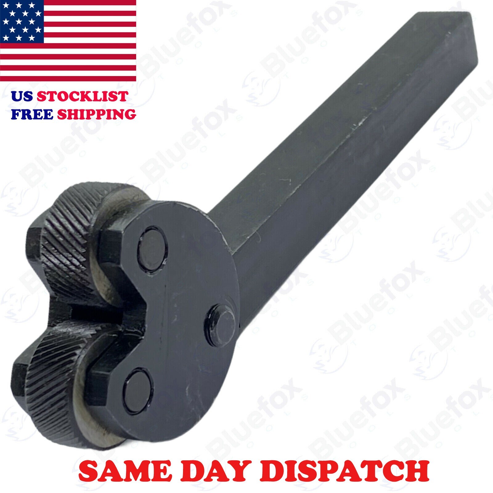 Pivot Head Knurling Tool Holder 2 Knurls OAL 4-1/2″ Bluefox