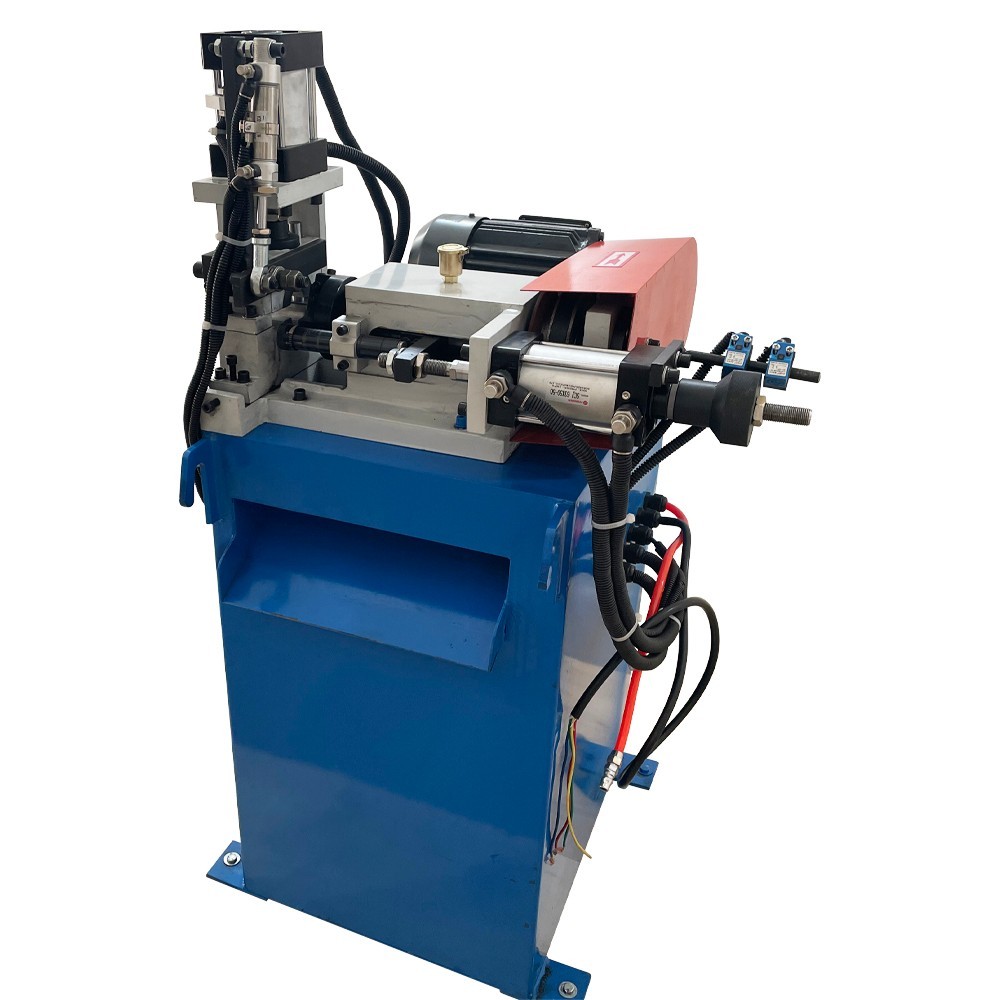 220V 3PH Single End Pneumatic Round Bar Chamfering Bevelling Deburring Machine
