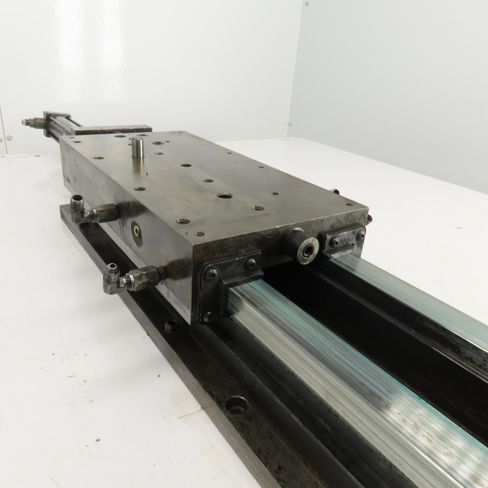 Hydraulic Cylinder Operated Linear Sliding Bed 10″ Stroke 14″x7″ Table