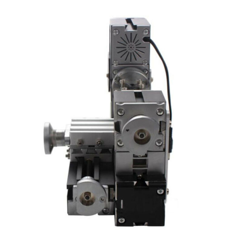 Mini Metal Lathe Soft Metalworking Woodworking DIY Model Making 60W 12000rpm