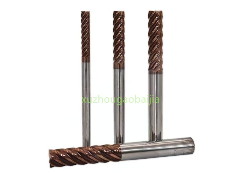 6-Flute Carbide Square End Mill for Hardened Steel | CNC Machining Tool