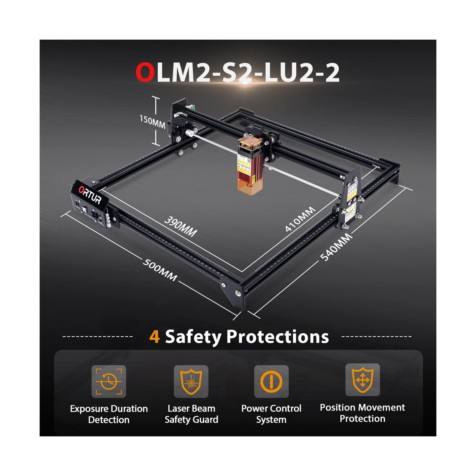 Laser Engraver, Ortur Laser Master S2 LU2-2, 2100mW Laser Cutte… FAST USA SHIP