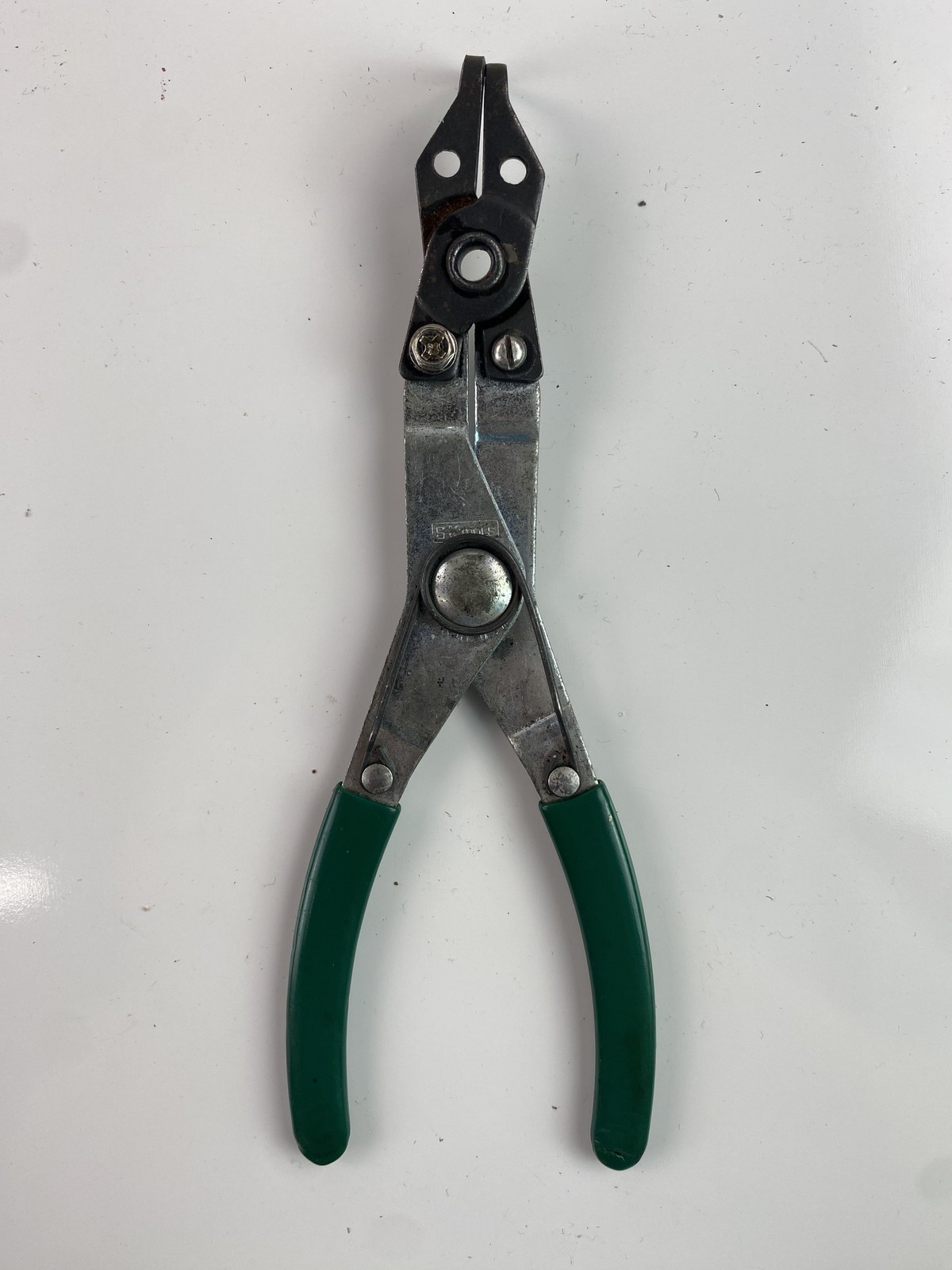 Vintage SK Tools 7616 USA Snap Ring Pliers Green Handle Circlip Retaining Tool