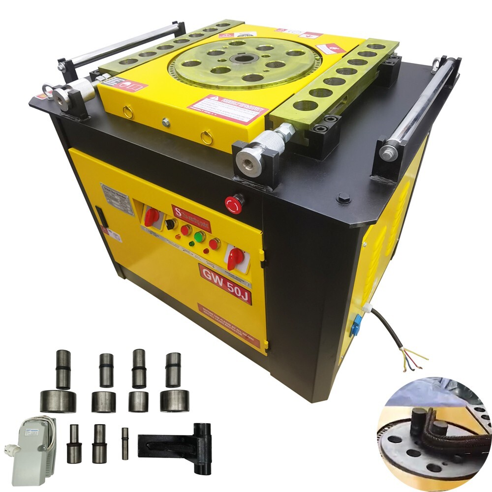220V GW50J Electric Steel Bar Bender Automatic Rebar Bending Machine 6-50mm