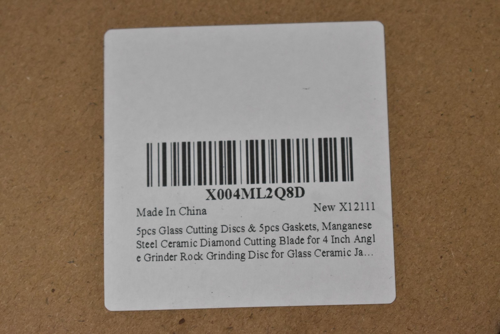5pcs Glass Cutting Discs & Gaskets 4 Inch Green Diamond Ceramic Grinder Blade