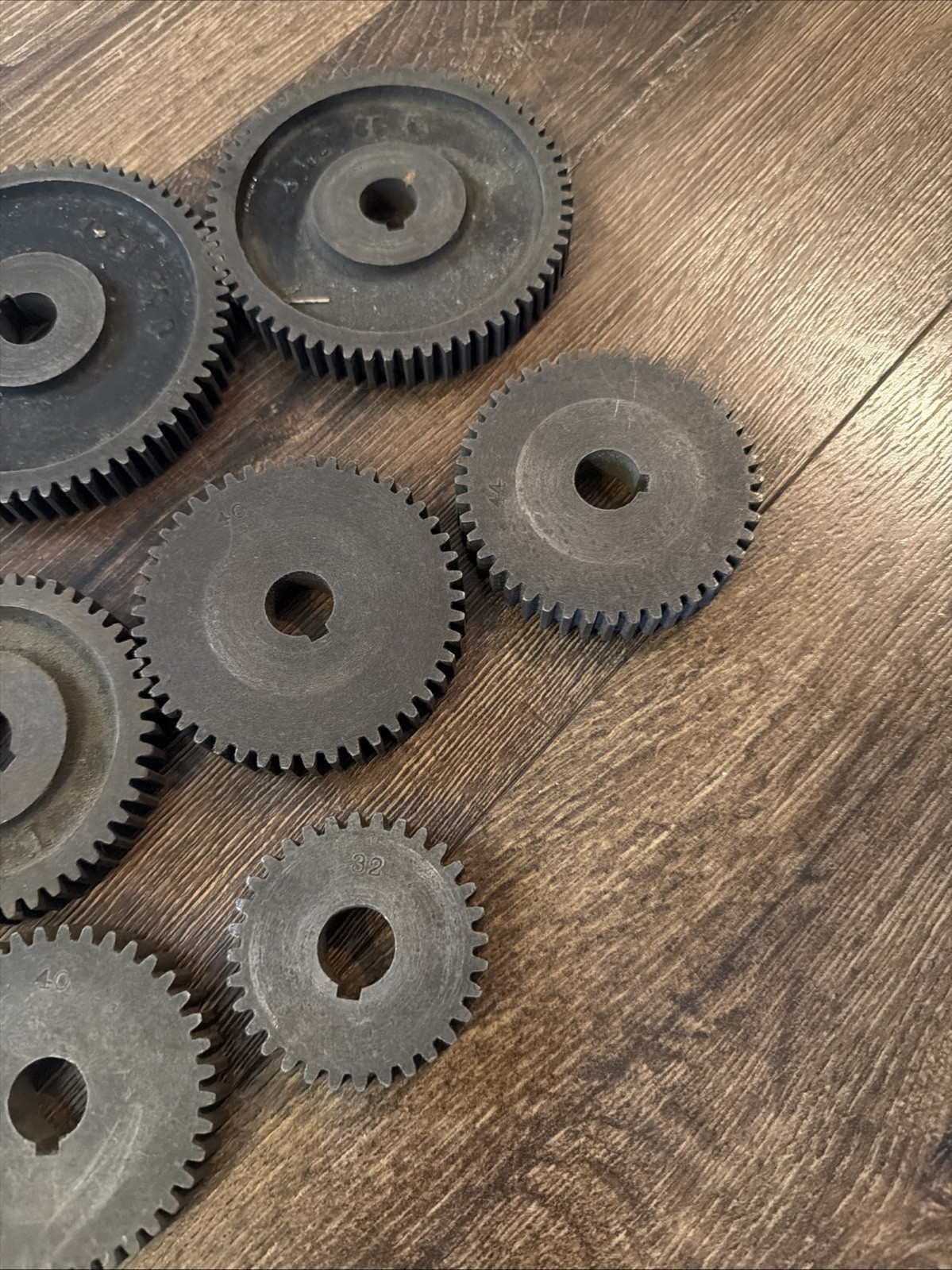 9 South Bend 9″ Lathe 72 64 60 56 48 46 44 40 32 Tooth Change Gear, 9/16″ Bore