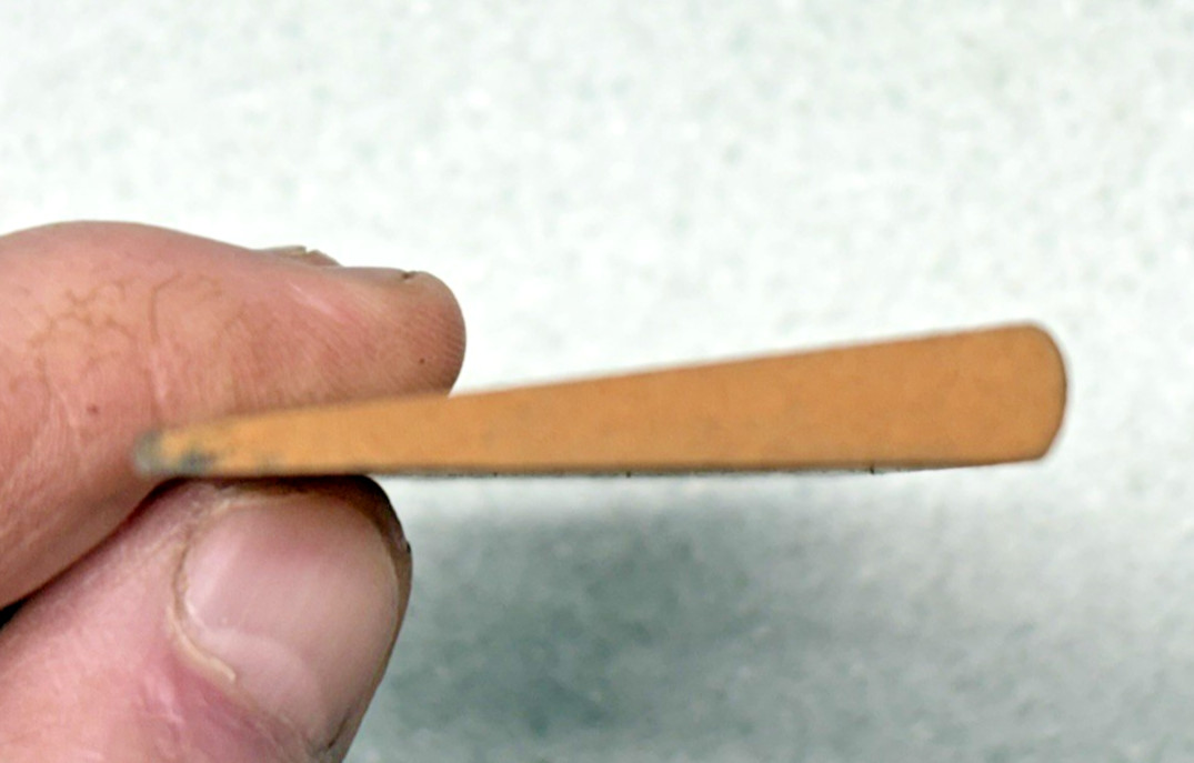 NORTON Medium India Round Edge Slip Stone FS24 Oil Sharpening Chisel Plane