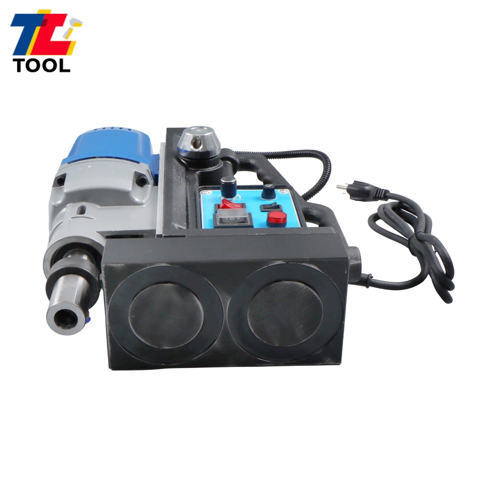MD50 Magnetic Drill with 11 Drill Bit Stepless Speed Bi-Directional 1950W 13900N