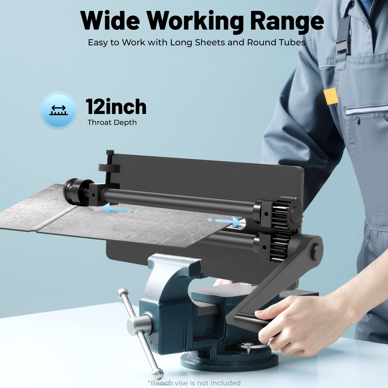 Manual Bead Roller Heavy Duty Sheet Metal Bead Roller Tool Steel Bending Machine