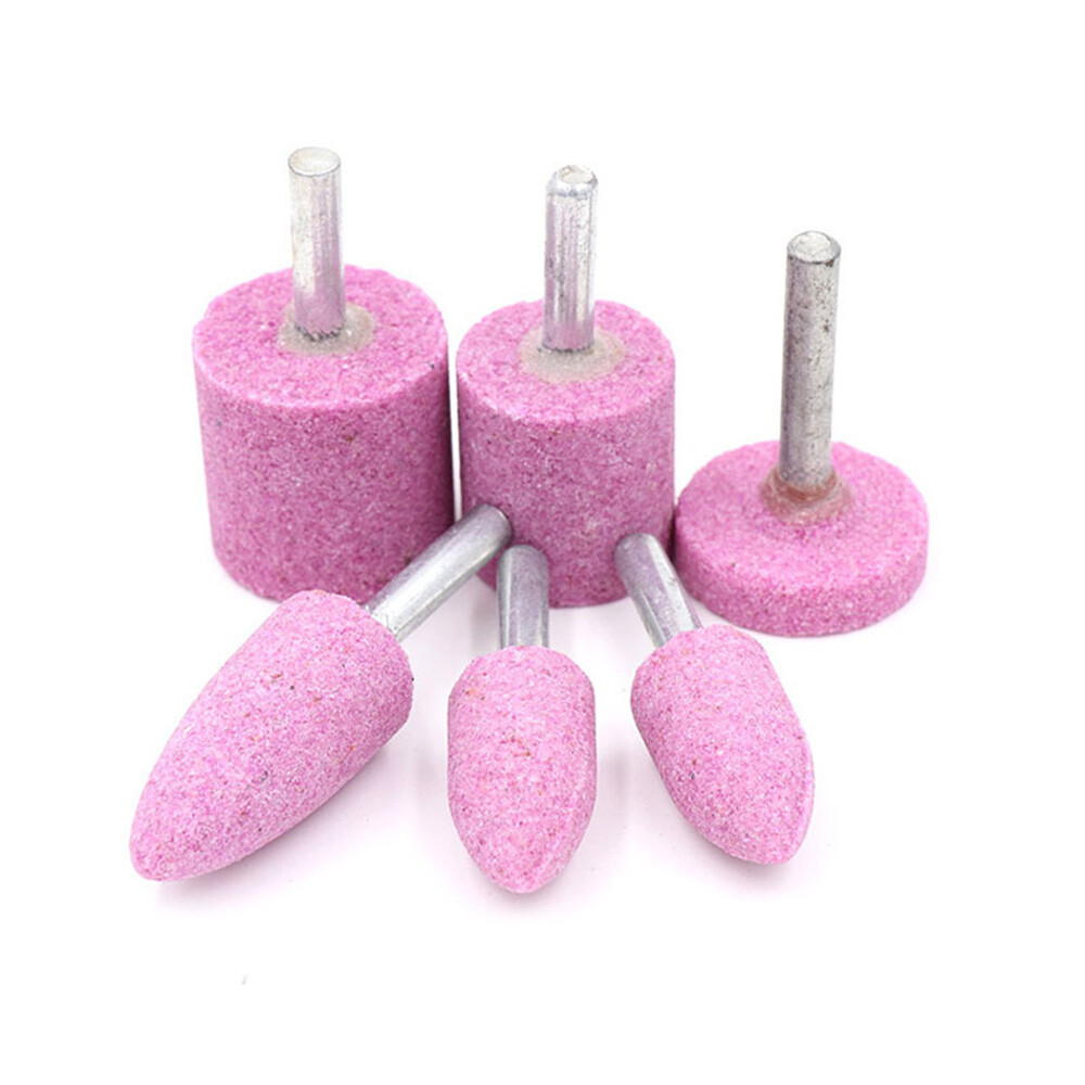 16mm/20/25/30/40mm Pink Grindstone Disc Pins with 6mm Shaft for Drilling Machine