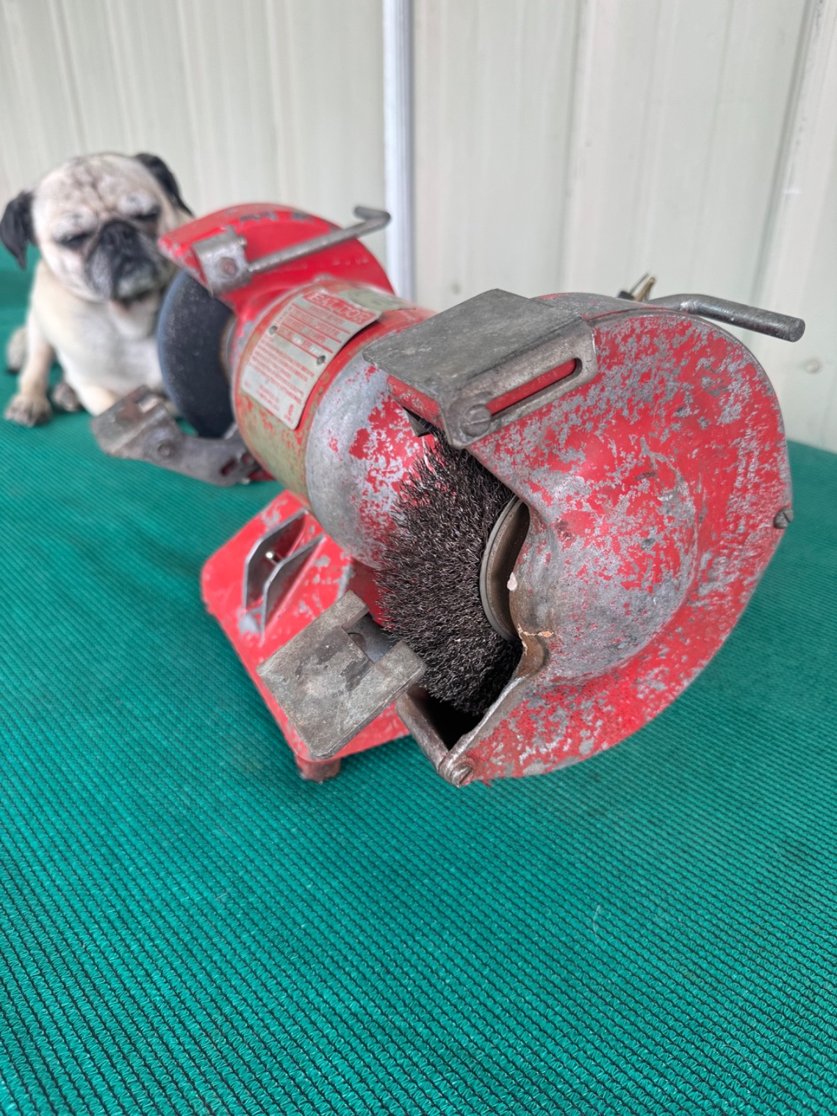 Baldor 612R Bench Grinder Buffer Wire Wheel 1/3 hp – 3600 Rpm 6″ USA See Video