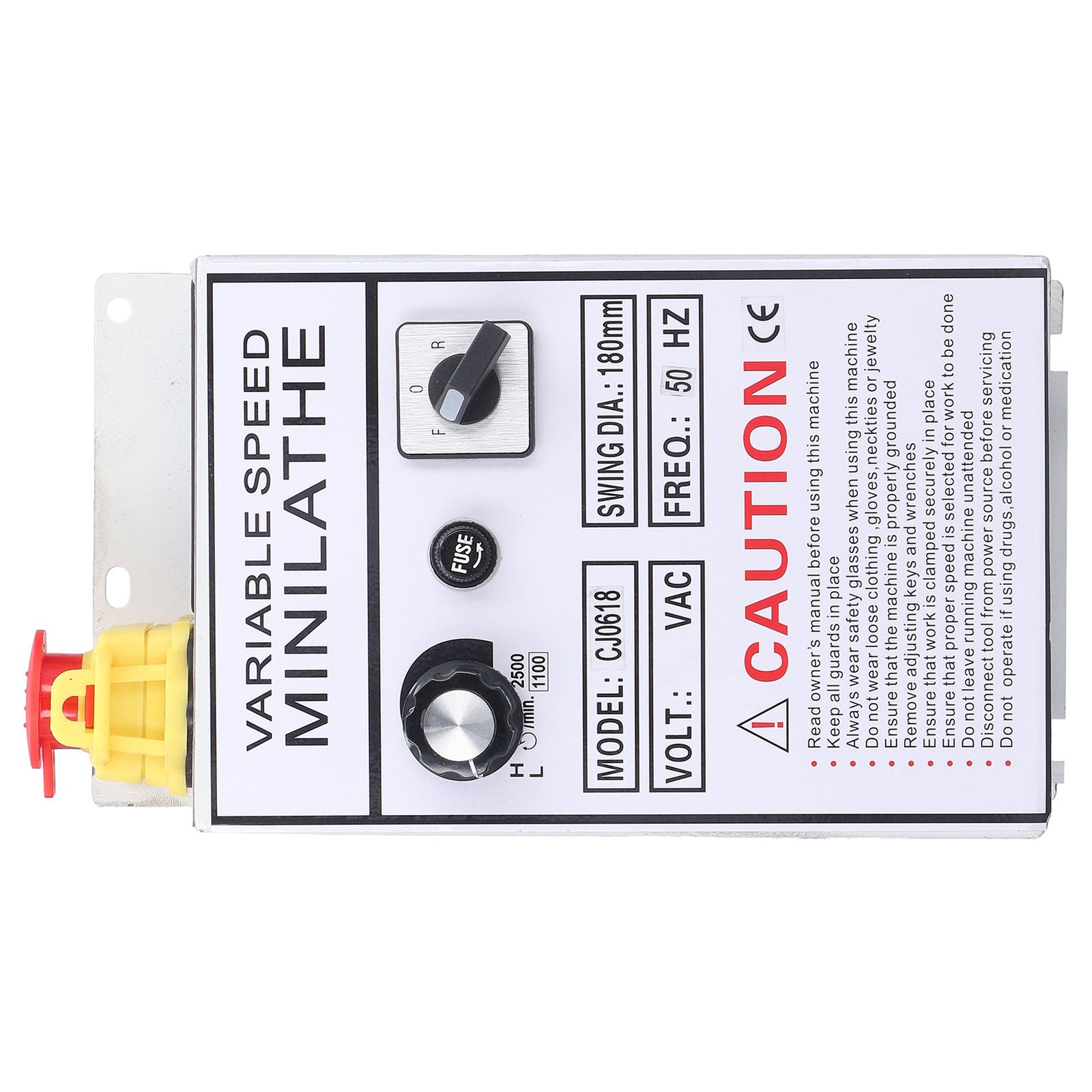 Lathe Control Box Efficient Speed Controller For Working With Lathe Tool AC 220V