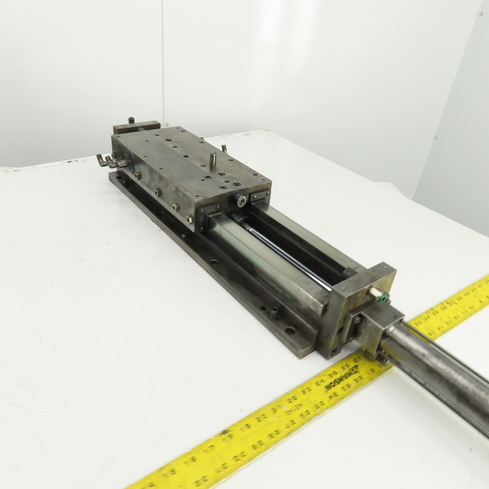 Hydraulic Cylinder Operated Linear Sliding Bed 10″ Stroke 14″x7″ Table