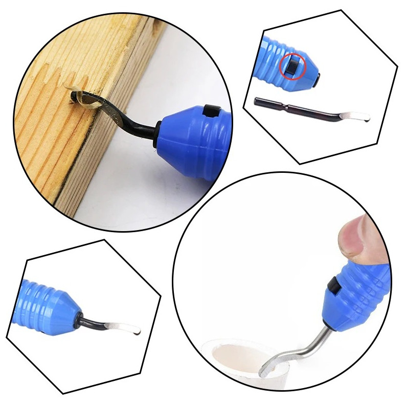 1set NB1100 Deburring Tool Hand Scraper Chamfer Trimming Blade Kit – NEW