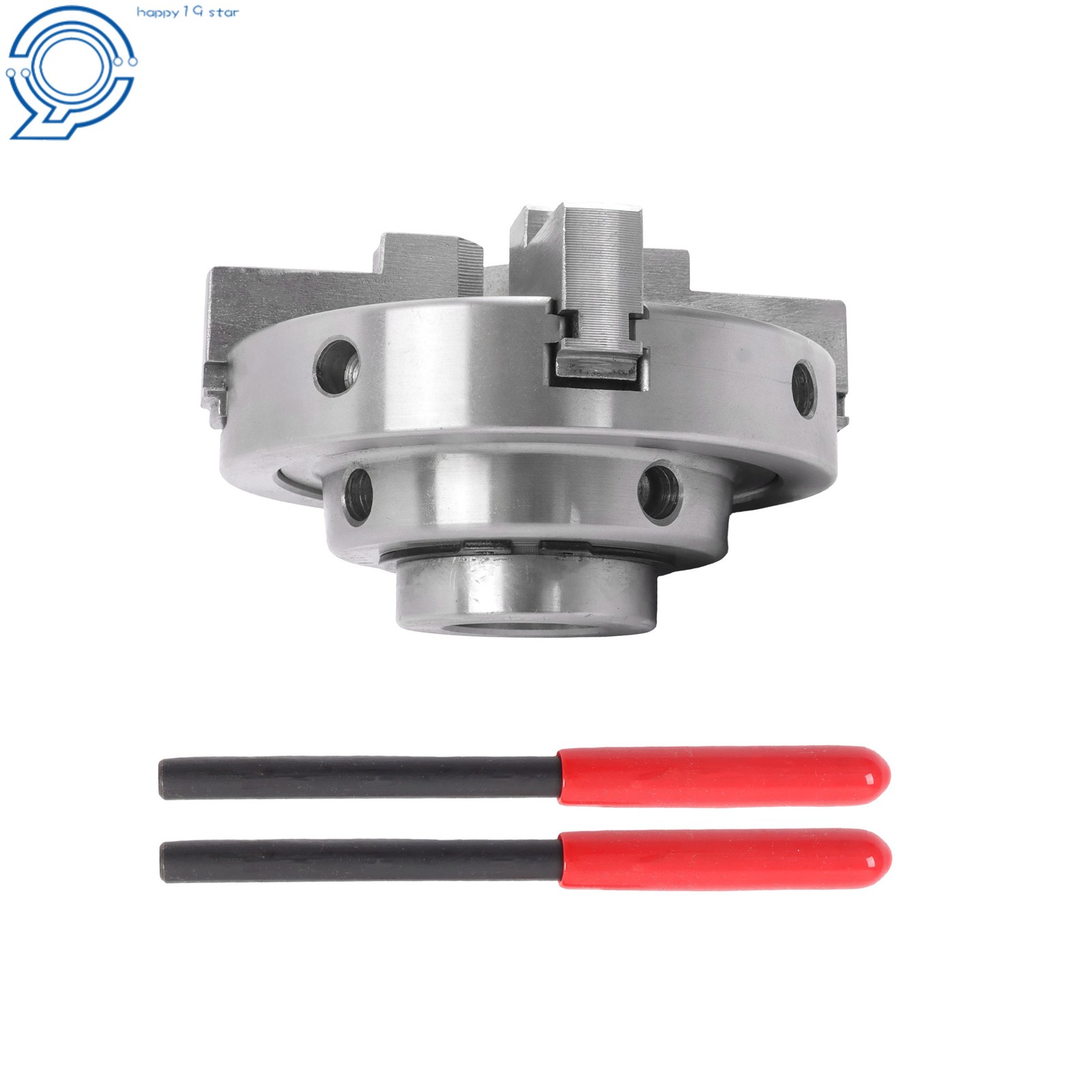 4″ Quick Change 4 Jaw Lathe Chuck Set 1×8 TPI Self Centering Thread
