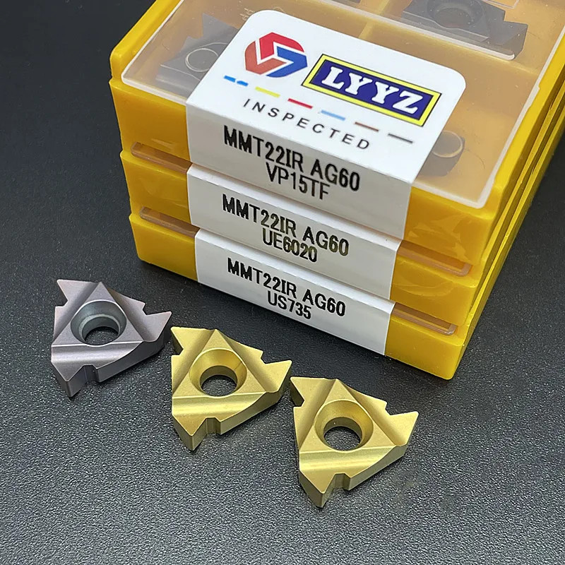 MMT22ER AG60 Carbide Thread Turning Inserts CNC Lathe Metal Cutting Durable Tool