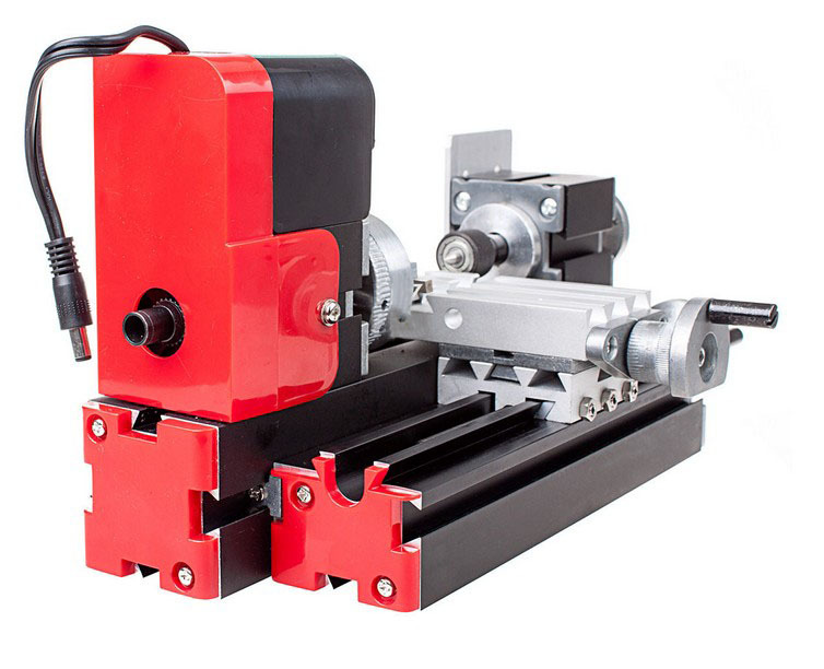 DIY Mini Lathe Machine 12V Metal Multifunction Miniature Lathe 20000Rev/min US