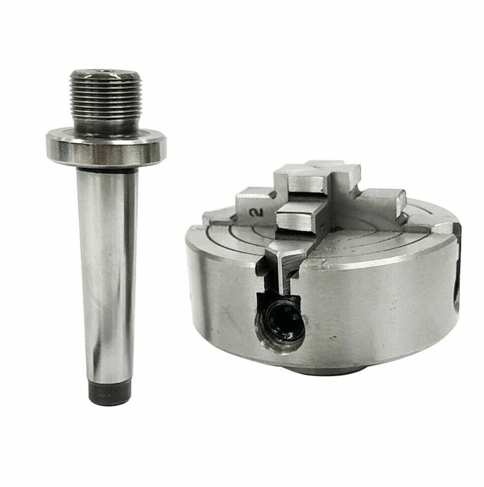 Mini Lathe Chucks M14X1 Thread With Revolving Live Center And Mount Shank Arbor/