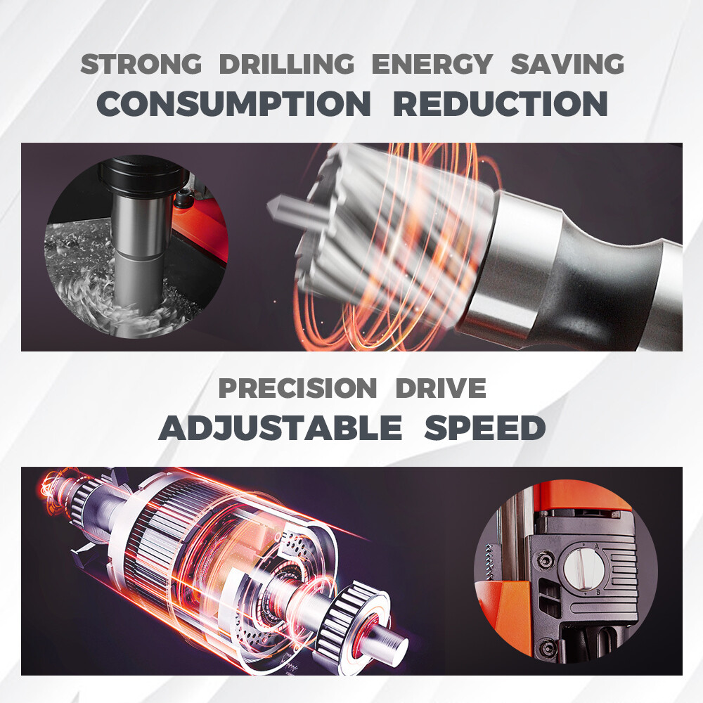 Electric Magnetic Drill Press MD60 Mining Stable Welding Boring Ø60mm (2-3/8″)