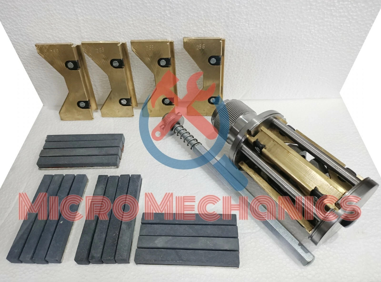 New Cylinder Engine Hone Kit 3-1/2″ To 6″ Honing Machine + 4 Set Of Stones
