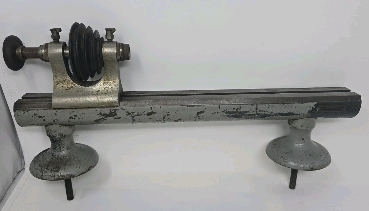 Vintage US Navy F.W. Derbyshire Electric Lathe Parts And Pieces Incomplete 10mm?