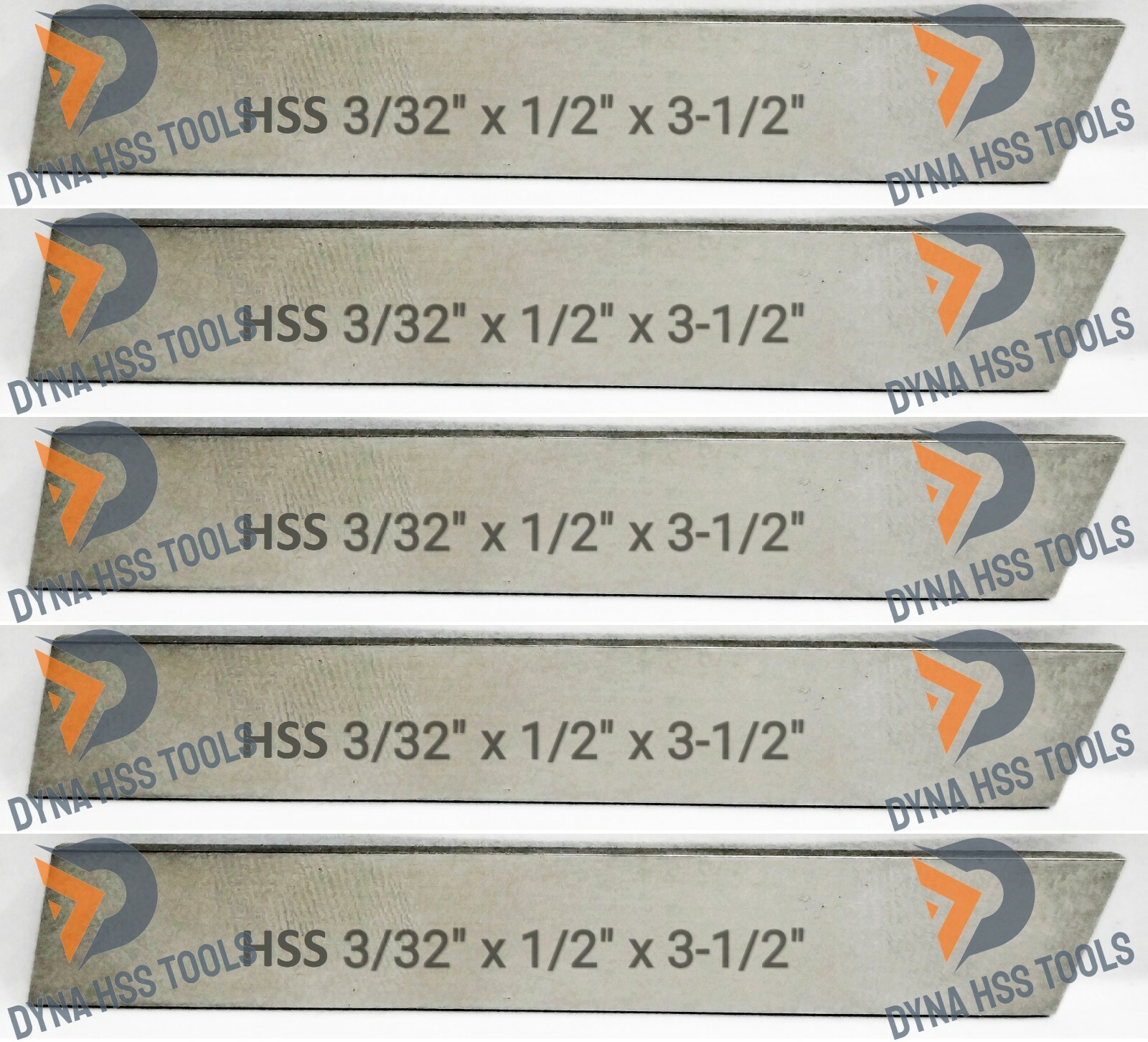 5x Cut Off Parting Blade High Speed Steel 3/32″ Inch x 1/2″ Inch x 3-1/2″ Inch