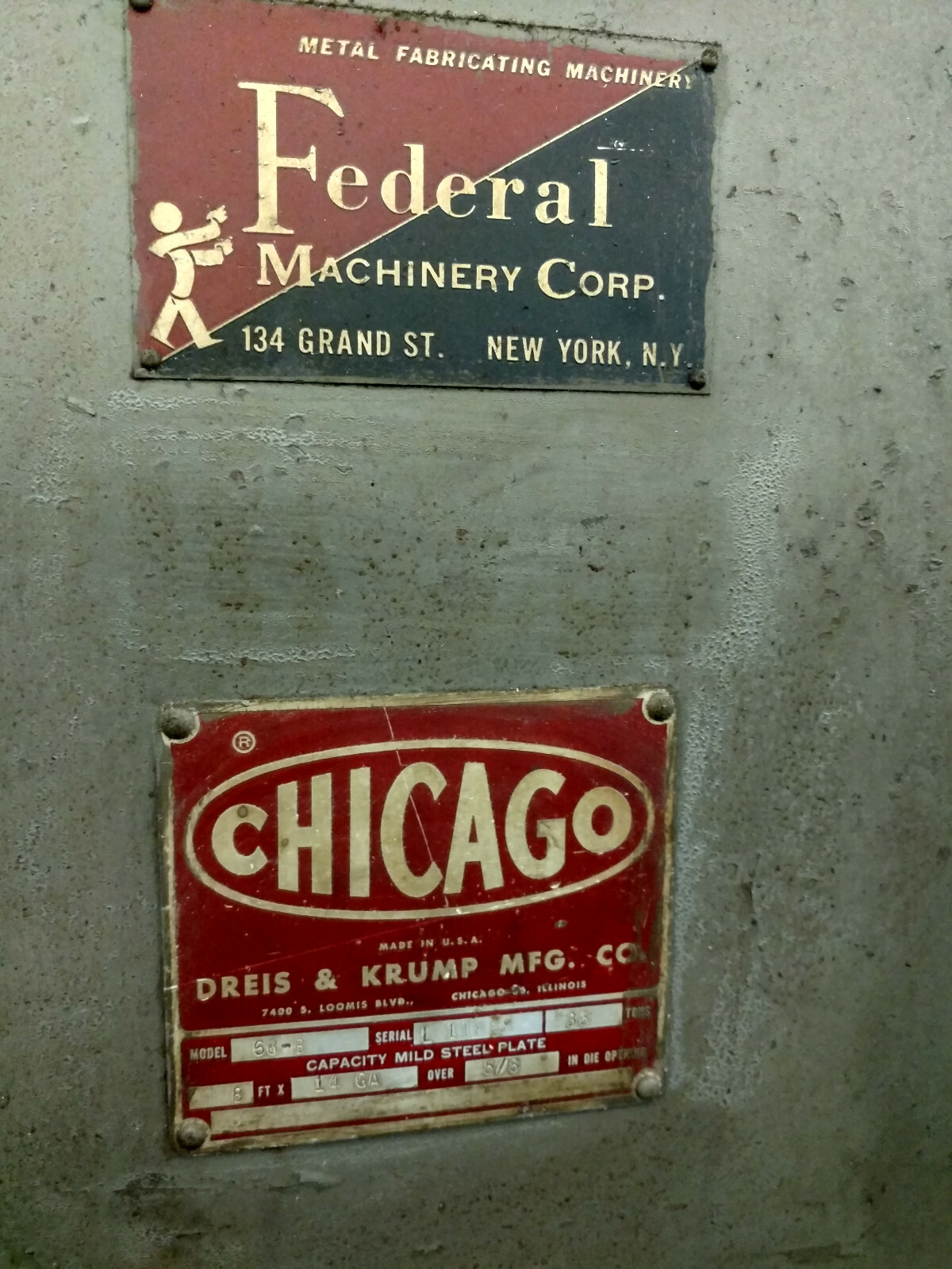 CHICAGO DREIS & KRUMP 68-B with A LOT of Tooling See Pix!!