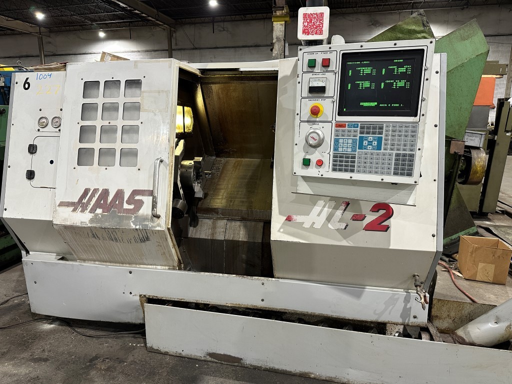 HAAS HL-2 TURNING CENTER – Tailstock, 8″ 3 Jaw, 10″ Turning Capacity-“SEE VIDEO”