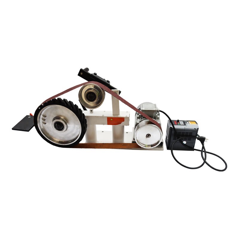 72″-82″ Sand-Belt Grinder with 3 Grinding Wheel for Arc/Flat/Concave Grinding