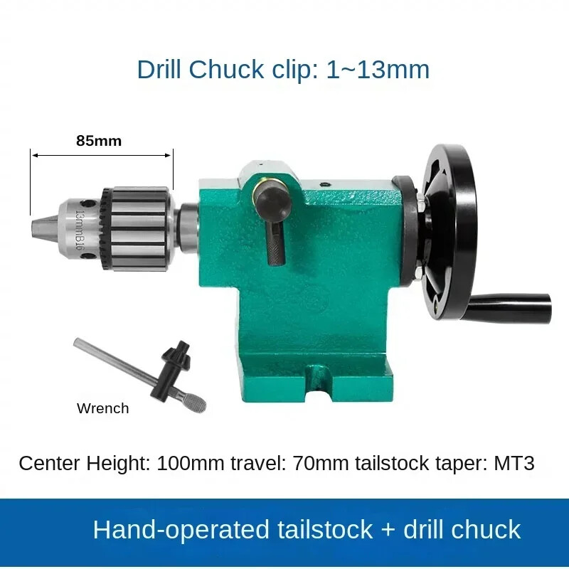 Lathe Tailstock Assembly Woodworking Simple and Fast Retractable Beads Machine