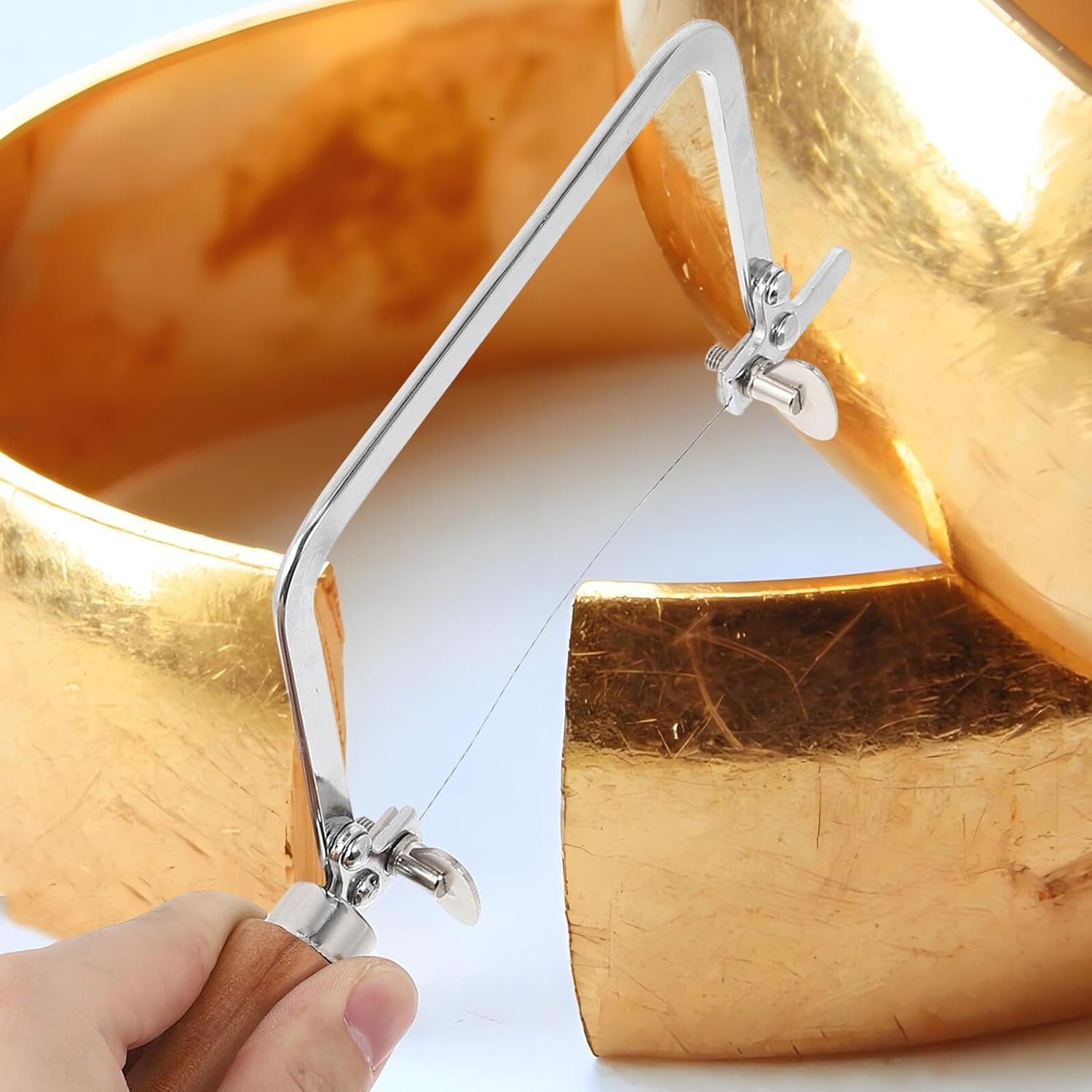 U-shaped Saw Jewelry Tool W/ 12 Blades Kit Jewelers Saw Bow Saw Frame