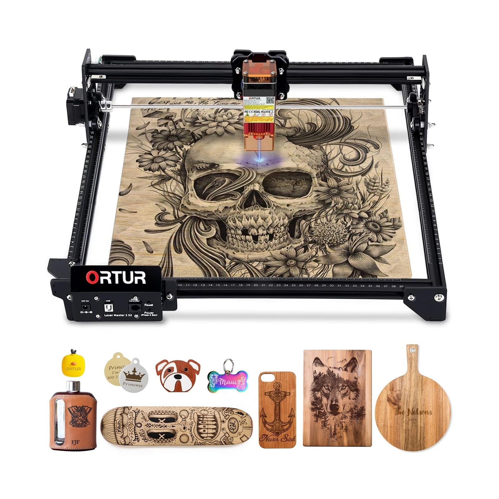 Laser Engraver, Ortur Laser Master S2 LU2-2, 2100mW Laser Cutte… FAST USA SHIP