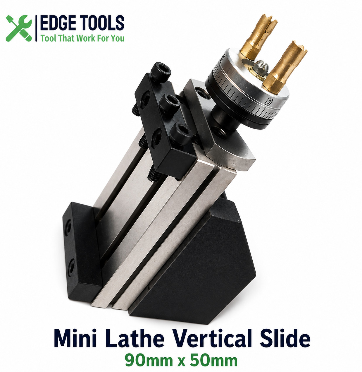 Mini Lathe Vertical Slide 90mm x 50mm Two Handle Milling Operation on Lathe USA