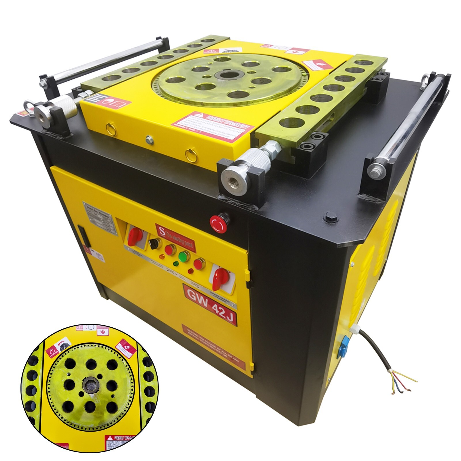 Automatic Steel Pipe Tube Bar Bender Electric Rebar Bending Machine 0°-180° 220V