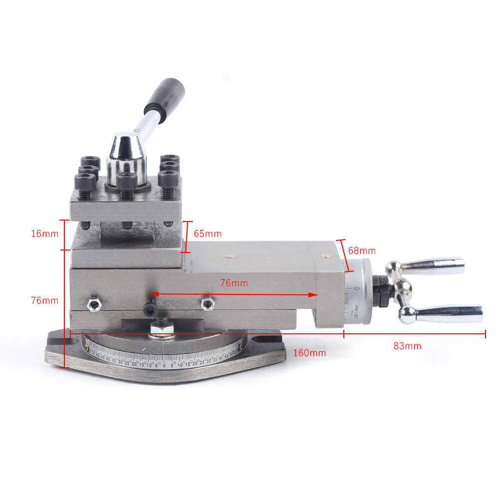 At300 Lathe Tool Post Assembly Mini Micro Lathe Tool Holder Metalworking