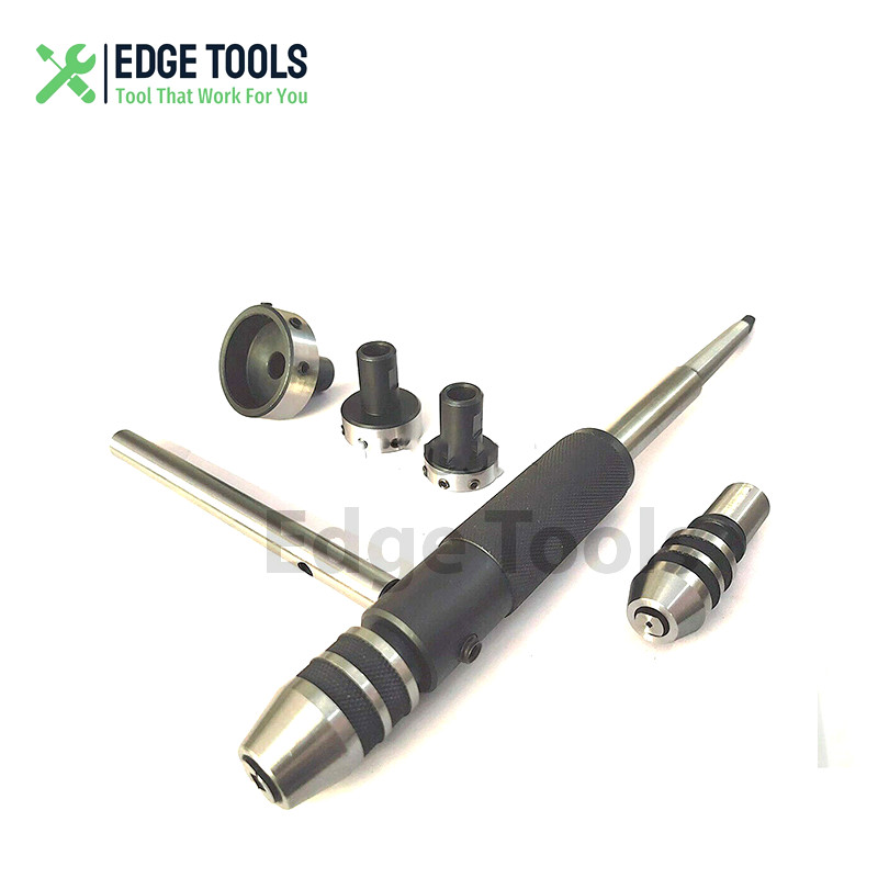 New Lathe Tailstock Tap & Die Holder Kit MT1 Shank Threading Tapping Set EDGE