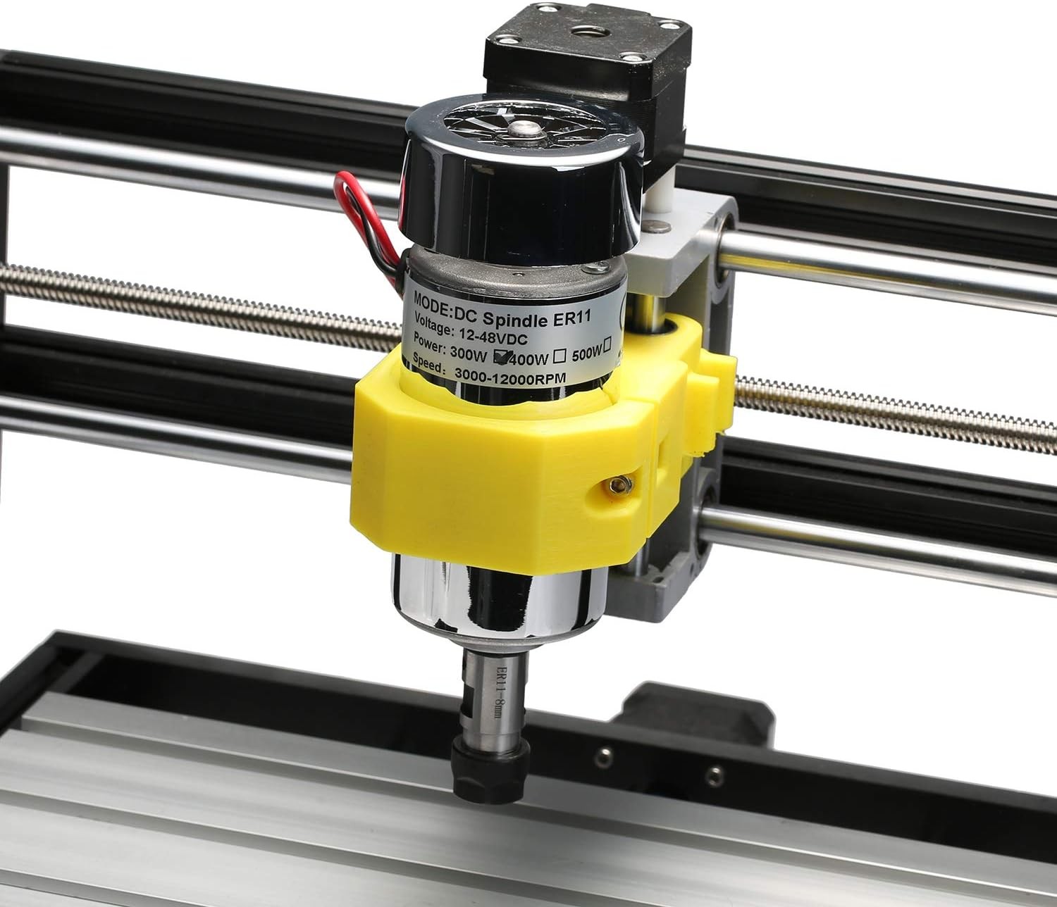 Genmitsu 300W DC Spindle Motor Kit 48V Power Supply 52mm Clamp ER11 CNC Router
