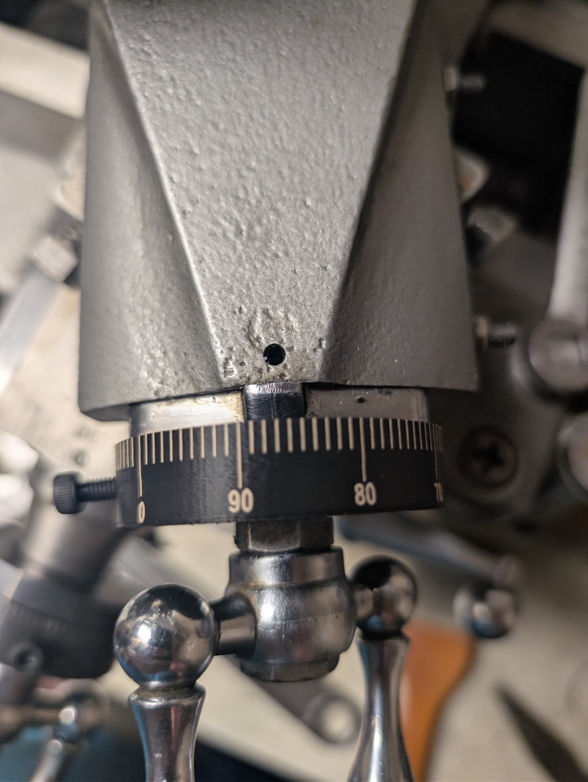 Craftsman Atlas 10″ 12″ lathe Compound Large dial 0-100 (Fits over ~1.0 dial)