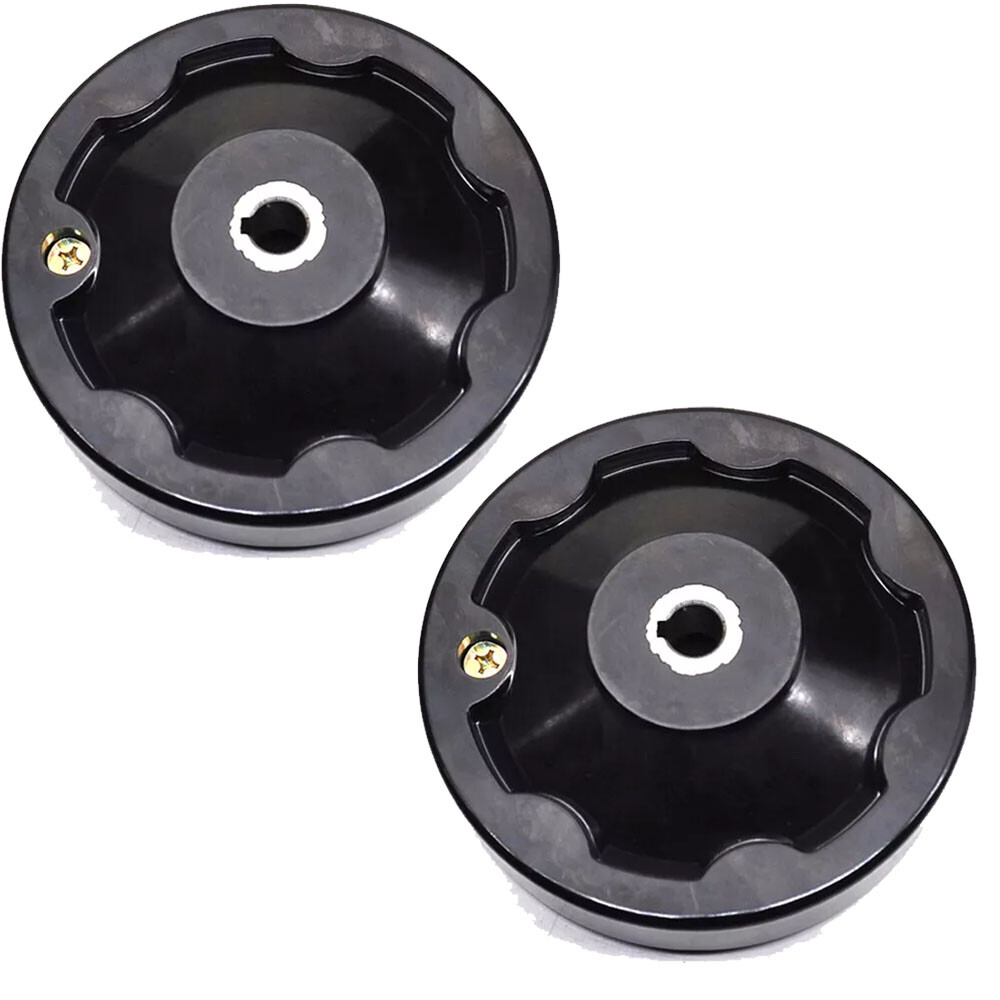 2x 16x160mm Inside Ripple Fold Away Hand Wheel For Milling Machine Black USA