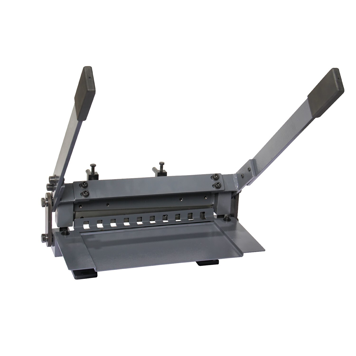 KAKA INDUSTRIAL Bench Top Hand Shear BHS-12,12”x1/25” Cutting Capacity, Grey