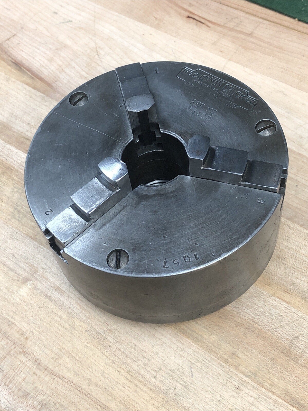 Cushman 3 Jaw Lathe Chuck 5340B Lathe 5”Diameter 1-1/2” X 8 TPI