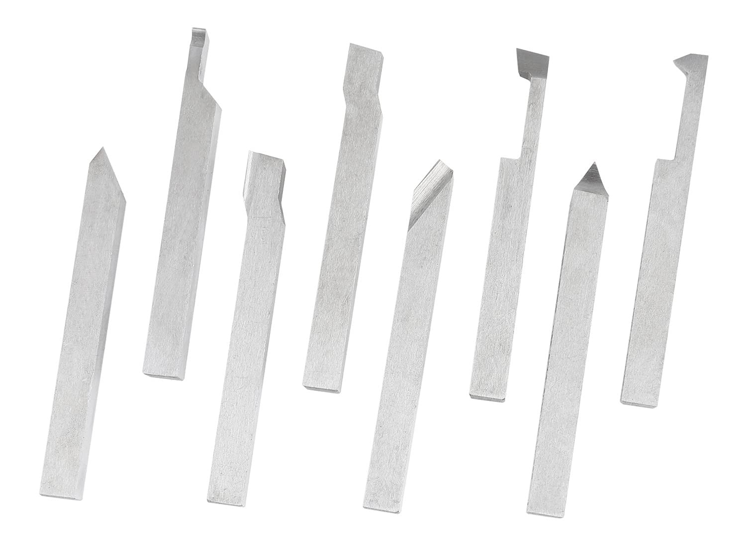 Accusize Industrial Tools 5/16” 8 Pc H.S.S. Tool Bit Set, Pre-Ground for Turnin