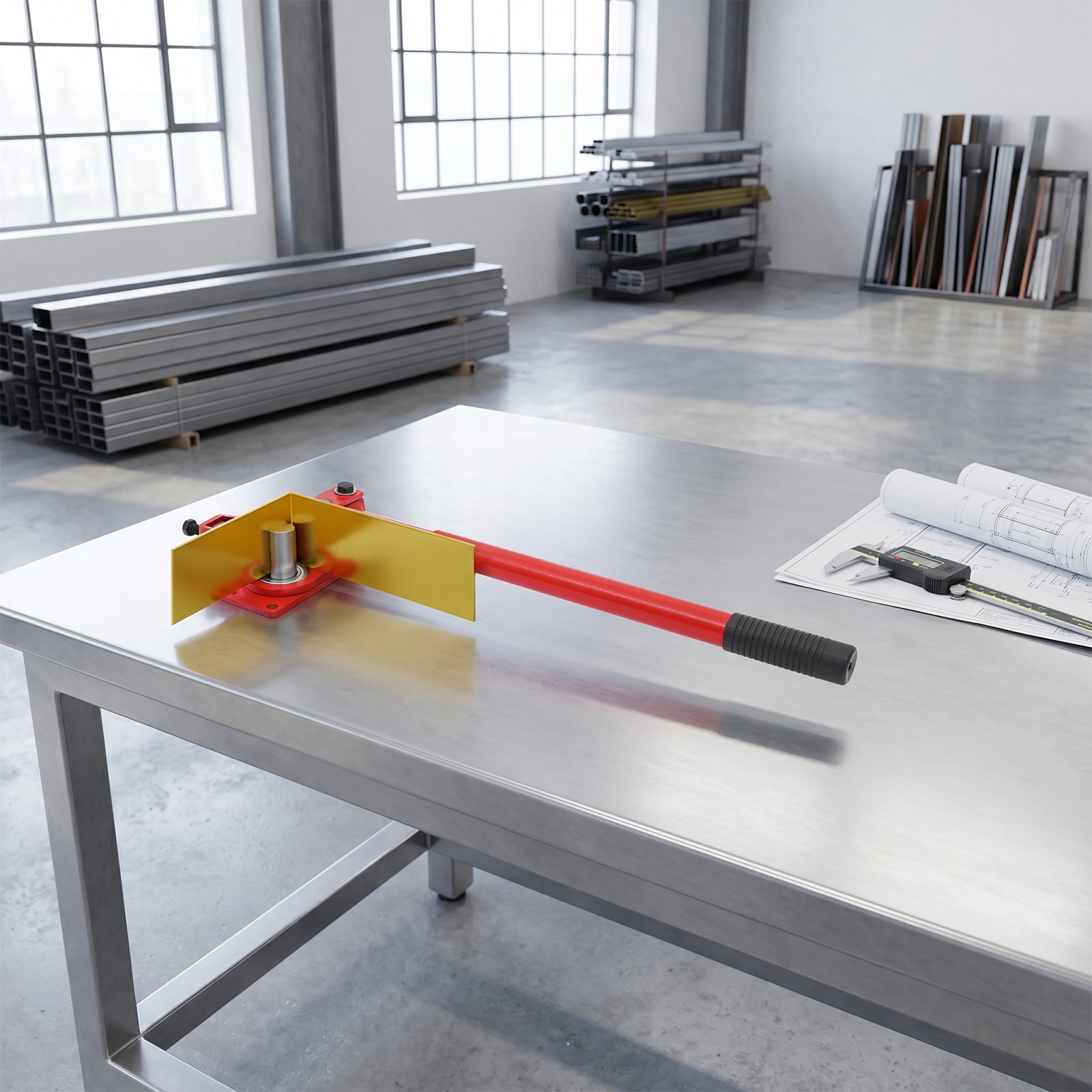 Manual Flat Bar Bender, Sheet Metal Bending Tool, Flat Metal Bending Tool
