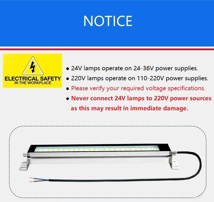 AC 100-230V CNC Led Machine Tool Work Light Waterproof Oil-proof Explosion-proof