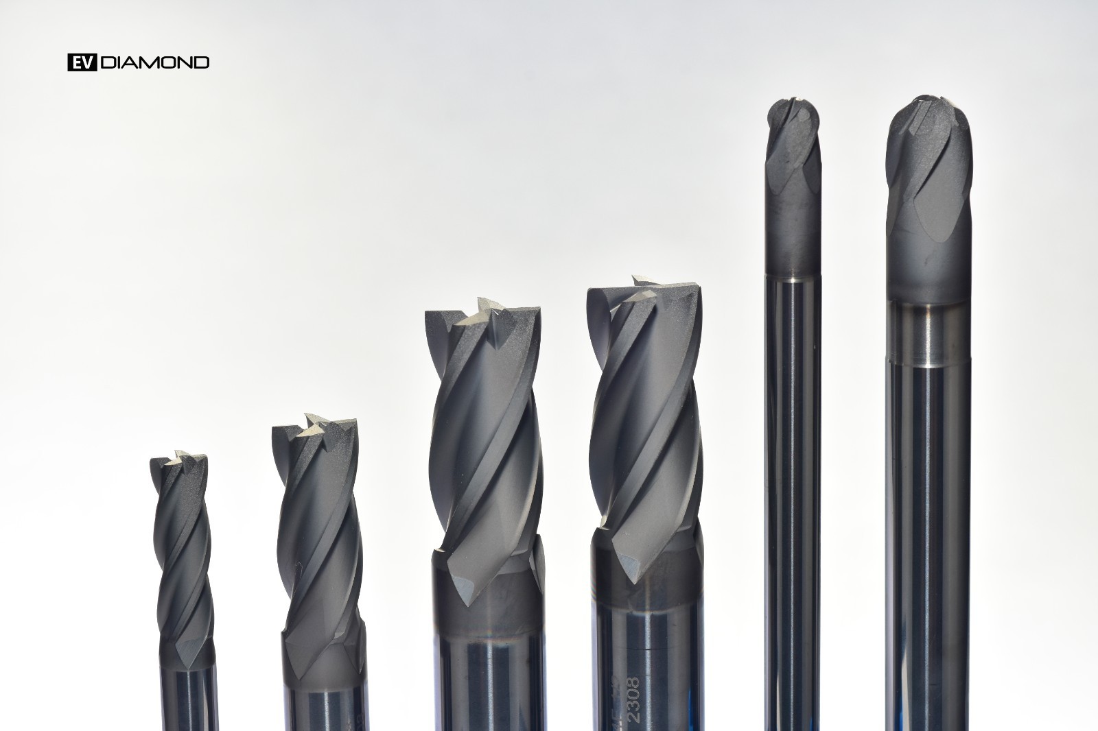 CVD Diamond tool _4 Flute Ball _ D 1/4″ x LOC 0.27″ x OAL 4″ _EDP-616122