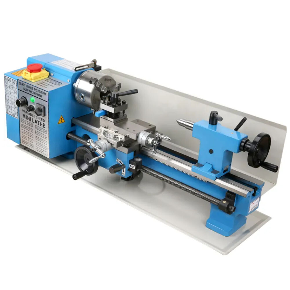 2500RPM 550W Mini Bench Lathe Variable Spindle Speed Lathe Machine