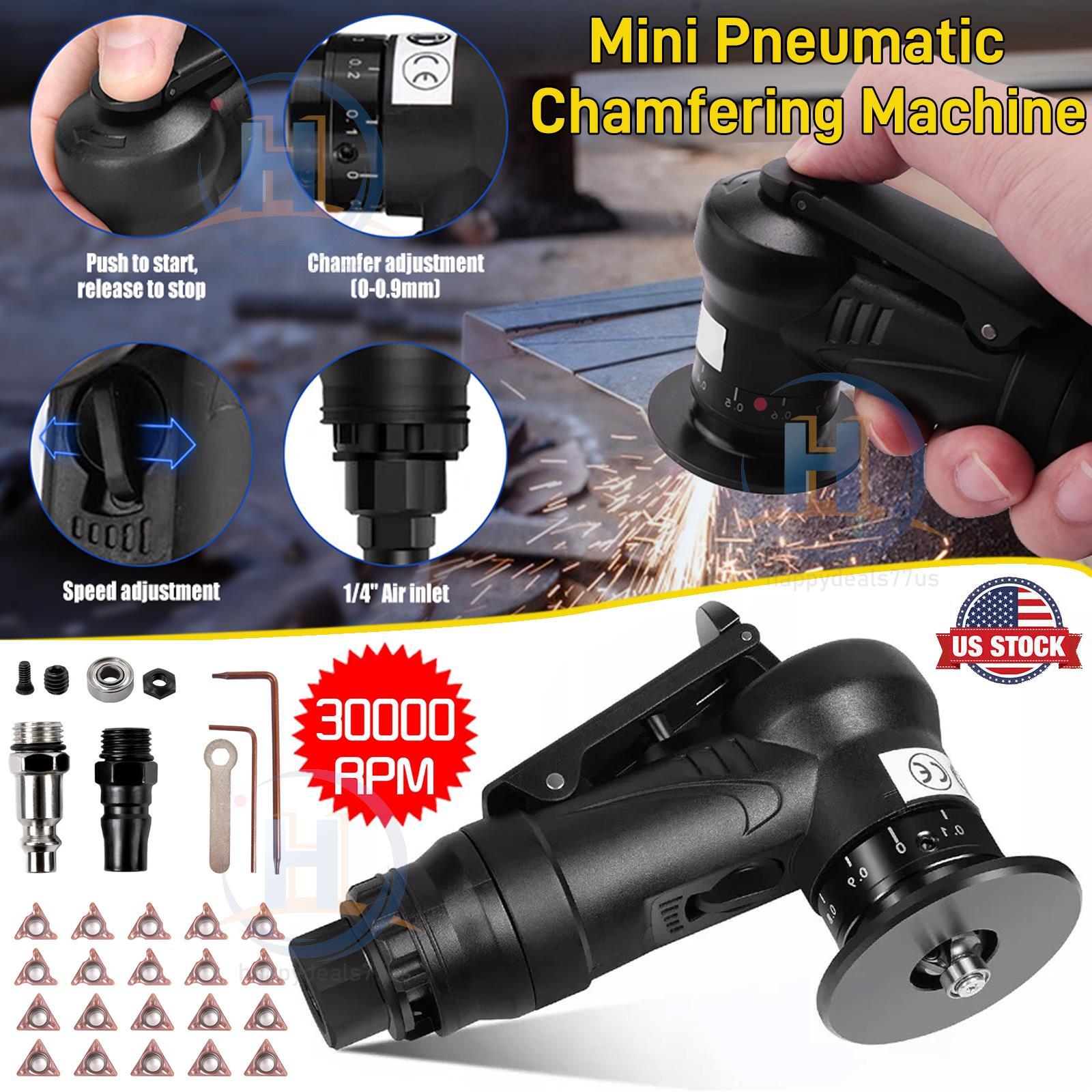 30000RPM 1/4″ Air Chamfer Tool Mini Pneumatic Chamfering Machine Air Beveling
