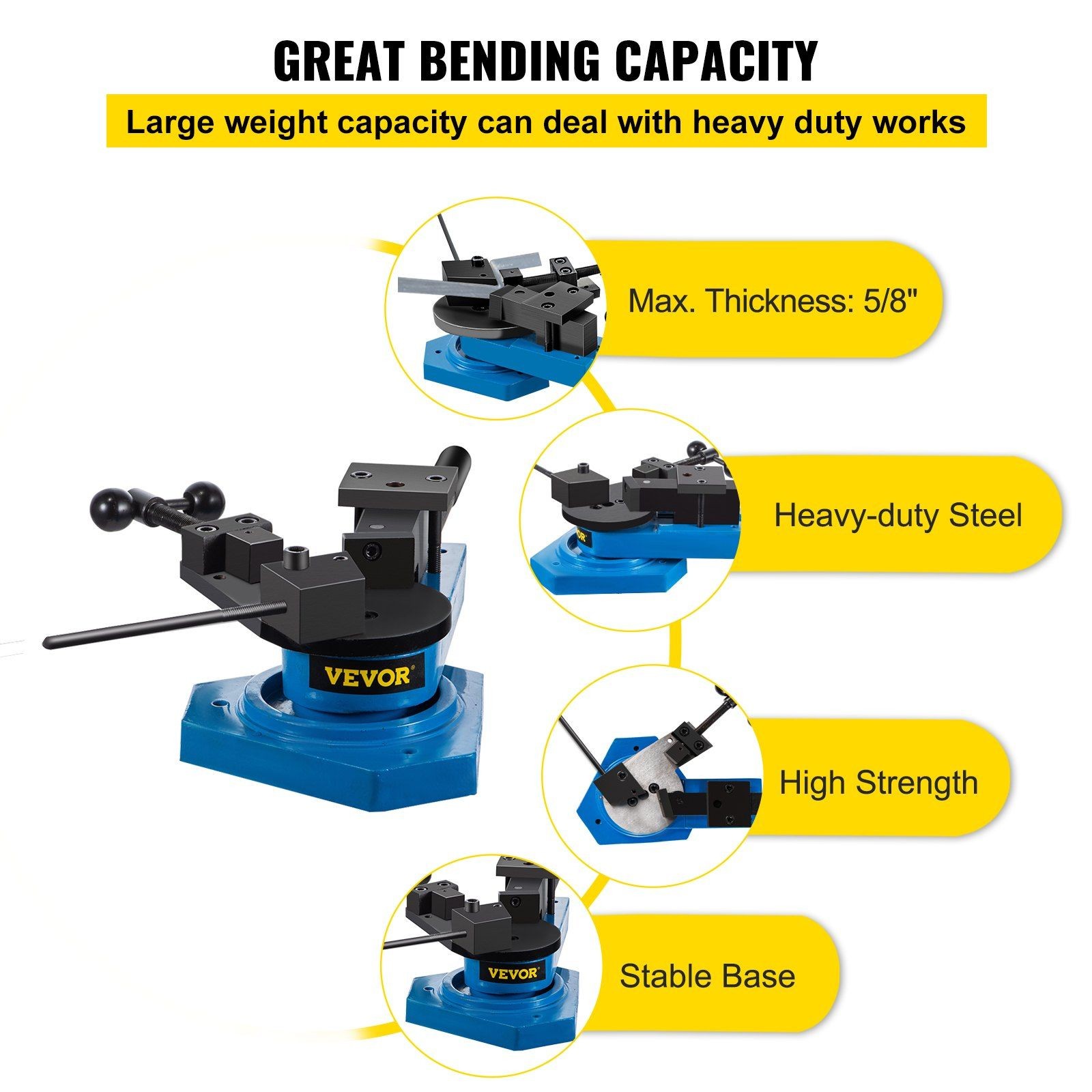 SBG-40 Precision Manual Rod Bender for Steel Brass Aluminum Scroll & Angle Work
