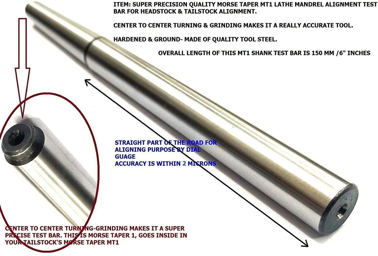Lathe Tailstock Alignment Mendral Test Bar
